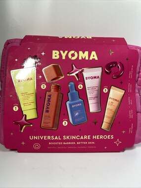 BYOMA Universal Skincare Heroes (5-Piece Kit) - Skincare Gift Set with Jelly